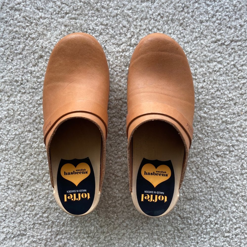 Like New Swedish Hasbeens Husband Clog Mule
